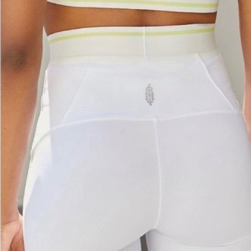 Free People Ruffle Hem Sanctuary Leggings White - Picture 15 of 16